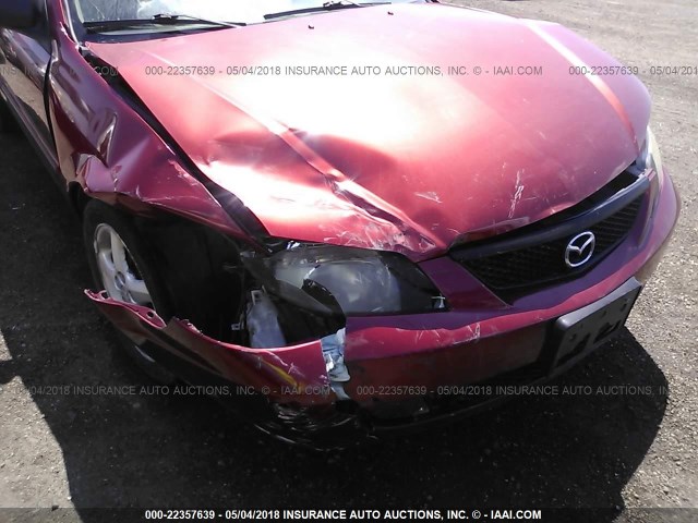 JM1BJ225710407552 - 2001 MAZDA PROTEGE LX/ES წითელი ფოტო 6