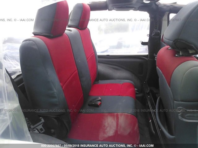 1C4AJWAGXCL284207 - 2012 JEEP WRANGLER SPORT 白色 照片 8