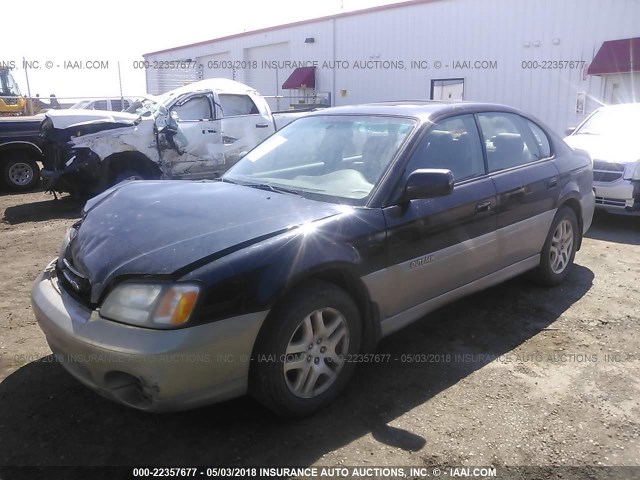 4S3BE686117200304 - 2001 SUBARU LEGACY OUTBACK LIMITED BLACK photo 2