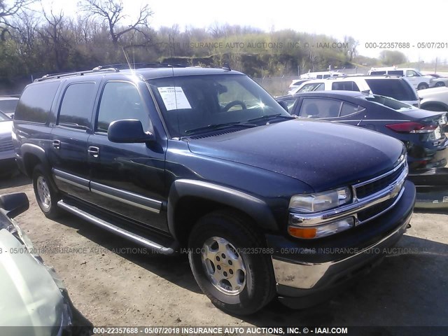 1GNFK16Z66J144341 - 2006 CHEVROLET SUBURBAN K1500 BLUE photo 1