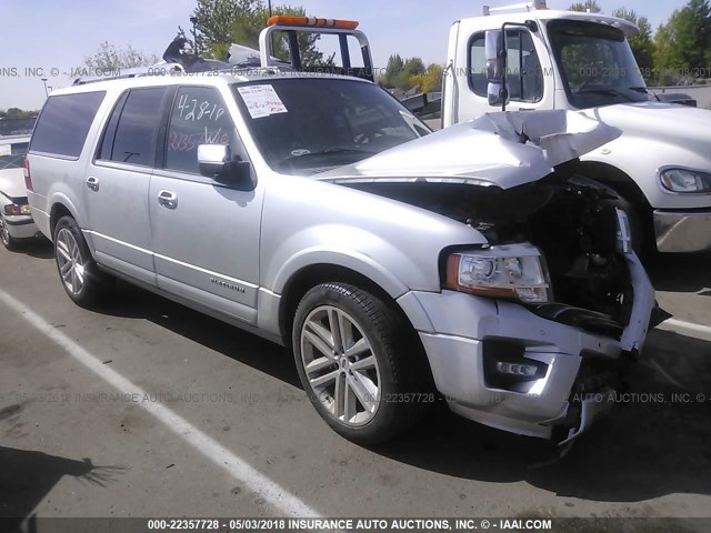 1FMJK1MT8HEA47652 - 2017 FORD EXPEDITION EL PLATINUM SILVER photo 1