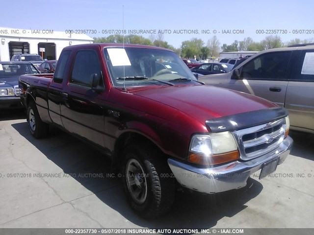 1FTYR14V3YTA52348 - 2000 FORD RANGER SUPER CAB RED photo 1