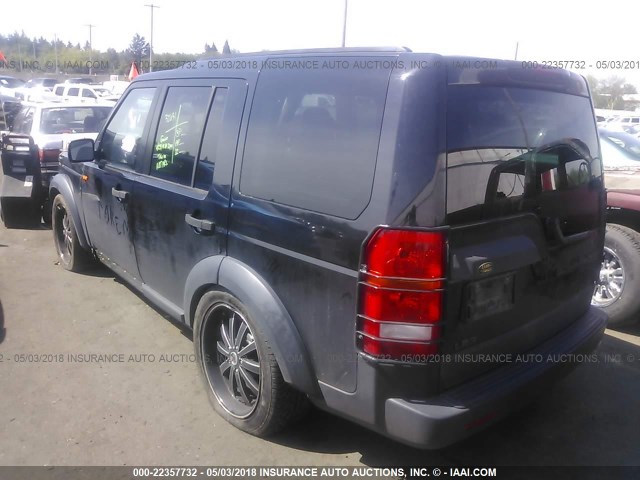 SALAD25495A328785 - 2005 LAND ROVER LR3 SE BLACK photo 3