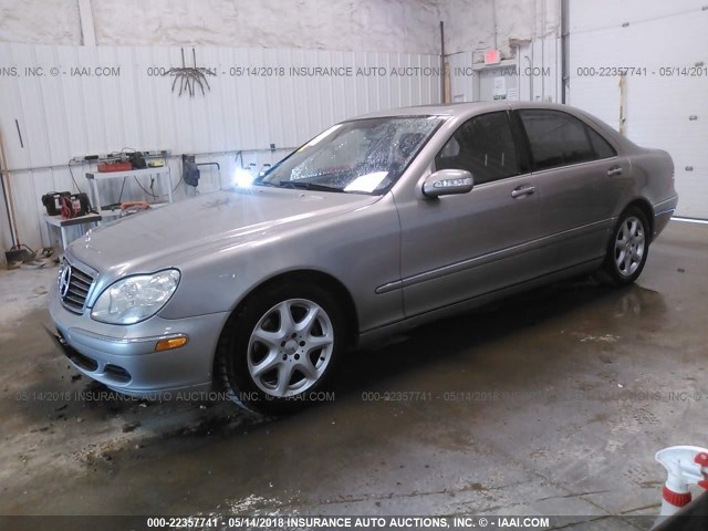 WDBNG83J16A462895 - 2006 MERCEDES-BENZ S 430 4MATIC SILVER photo 2