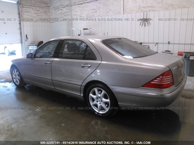 WDBNG83J16A462895 - 2006 MERCEDES-BENZ S 430 4MATIC SILVER photo 3