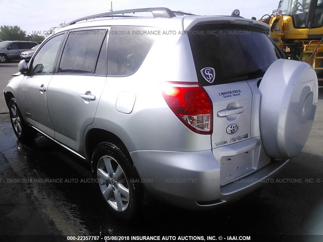 JTMBK31V686035665 - 2008 TOYOTA RAV4 LIMITED SILVER photo 3