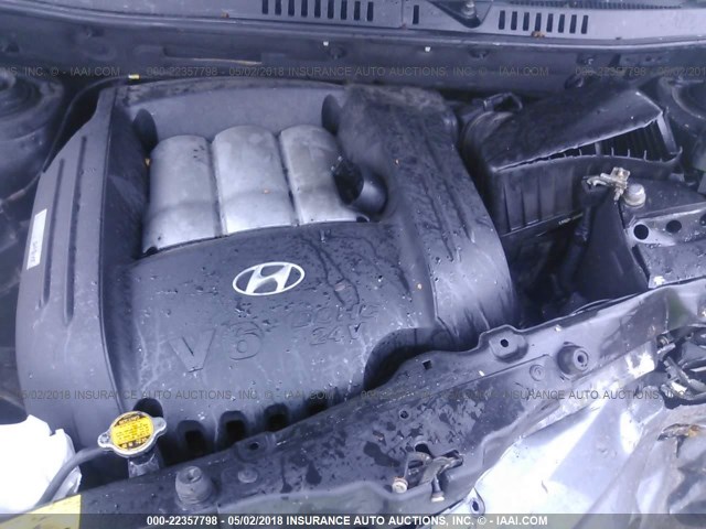 KM8SC73D63U527010 - 2003 HYUNDAI SANTA FE GLS/LX BLACK photo 10