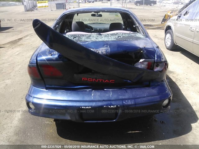 1G2JB524727301424 - 2002 PONTIAC SUNFIRE SE Dark Blue photo 6