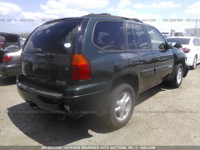 1GKDS13S842437581 - 2004 GMC ENVOY GREEN photo 4