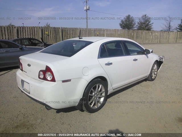 1G1ZE5E77AF320967 - 2010 CHEVROLET MALIBU LTZ 白色 照片 4