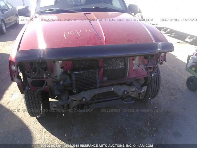 1FTZR45E13PA08399 - 2003 FORD RANGER SUPER CAB RED photo 6