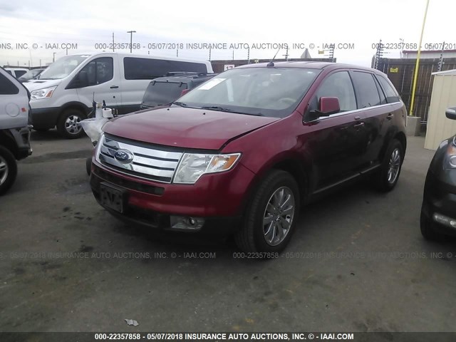 2FMDK49C48BB31552 - 2008 FORD EDGE LIMITED RED photo 2