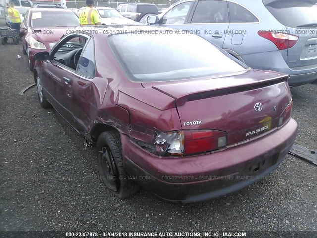 JT2EL45U5R0185572 - 1994 TOYOTA PASEO RED photo 3