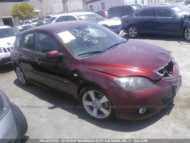 JM1BK143361472287 - 2006 MAZDA 3 HATCHBACK RED photo 1