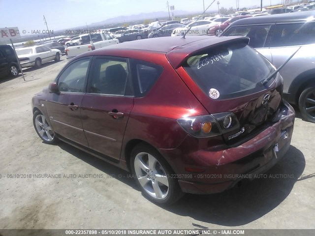 JM1BK143361472287 - 2006 MAZDA 3 HATCHBACK RED photo 3