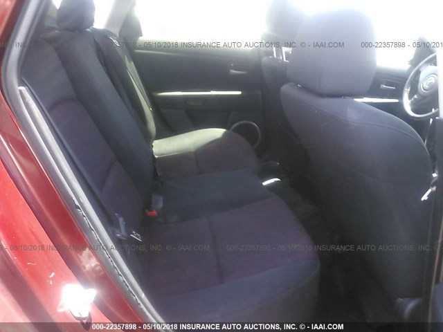 JM1BK143361472287 - 2006 MAZDA 3 HATCHBACK RED photo 8