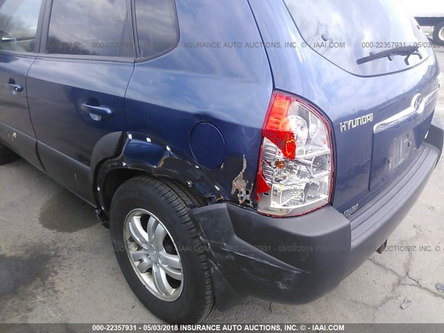 KM8JN72D06U312640 - 2006 HYUNDAI TUCSON GLS/LIMITED 蓝色 照片 6
