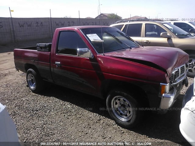 1N6SD11S7SC302452 - 1995 NISSAN TRUCK E/XE RED photo 1