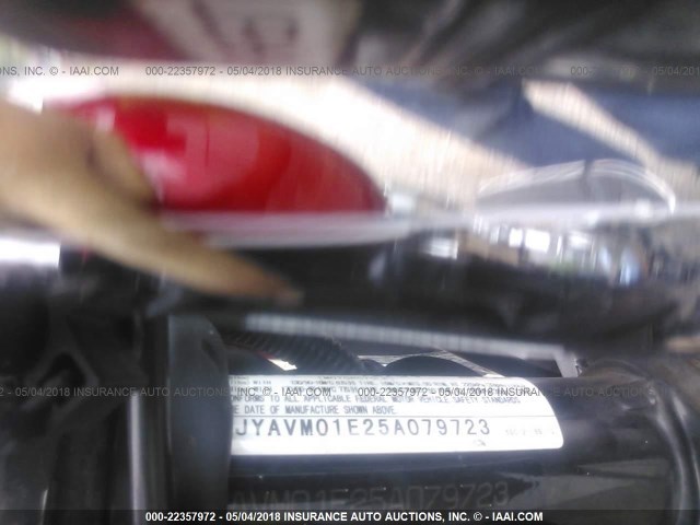 JYAVM01E25A079723 - 2005 YAMAHA XVS65 A SILVER photo 10