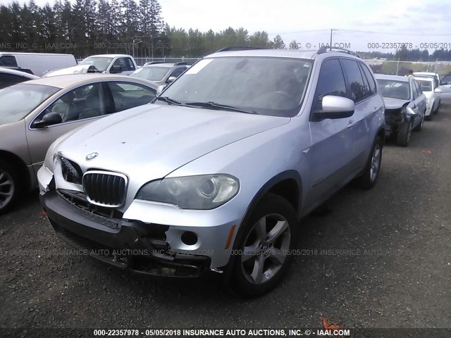 5UXFE43529L268732 - 2009 BMW X5 XDRIVE30I SILVER photo 2