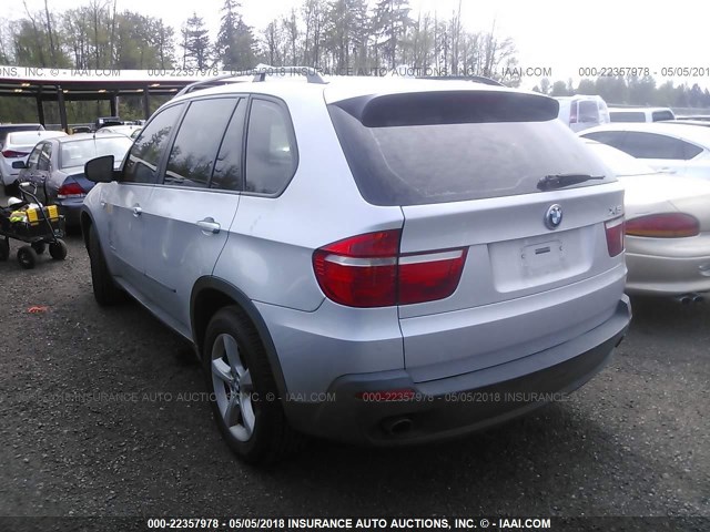 5UXFE43529L268732 - 2009 BMW X5 XDRIVE30I SILVER photo 3