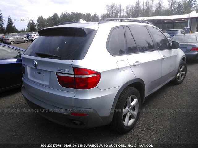 5UXFE43529L268732 - 2009 BMW X5 XDRIVE30I SILVER photo 4