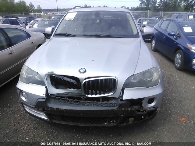 5UXFE43529L268732 - 2009 BMW X5 XDRIVE30I SILVER photo 6