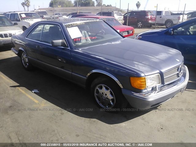 WDBCA45D0JA365396 - 1988 MERCEDES-BENZ 560 SEC BLUE photo 1