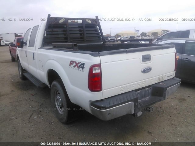 1FT7W2B6XDEA86548 - 2013 FORD F250 SUPER DUTY WHITE photo 3