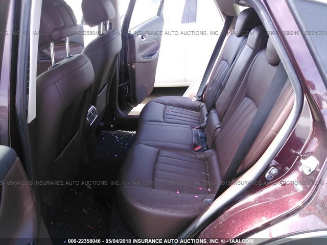 JN1BJ0RR7GM263907 - 2016 INFINITI QX50 MAROON photo 8