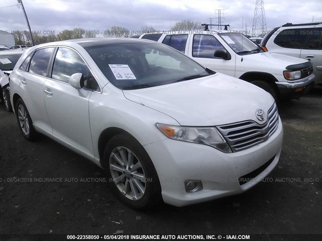 4T3ZA3BB1BU039909 - 2011 TOYOTA VENZA WHITE photo 1