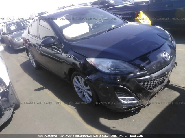 JM1BL1S62A1342407 - 2010 MAZDA 3 S BLACK photo 1