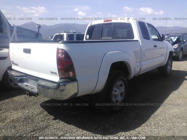 5TEUX42N86Z178423 - 2006 TOYOTA TACOMA ACCESS CAB Weiß Foto 4