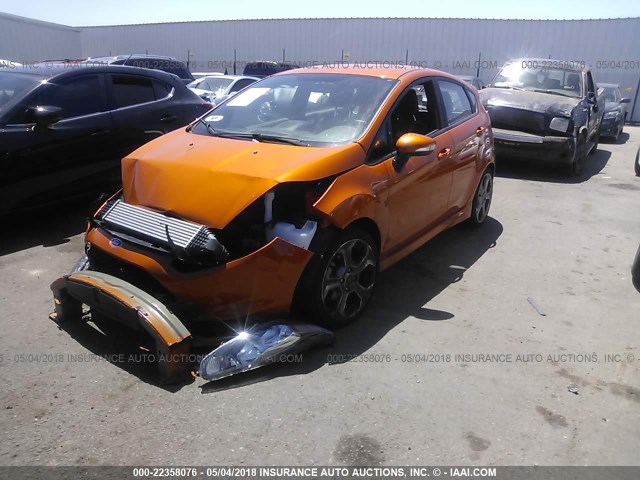 3FADP4GX9HM150582 - 2017 FORD FIESTA ST ORANGE photo 2