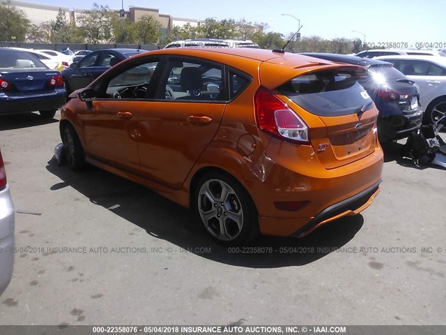 3FADP4GX9HM150582 - 2017 FORD FIESTA ST ORANGE photo 3