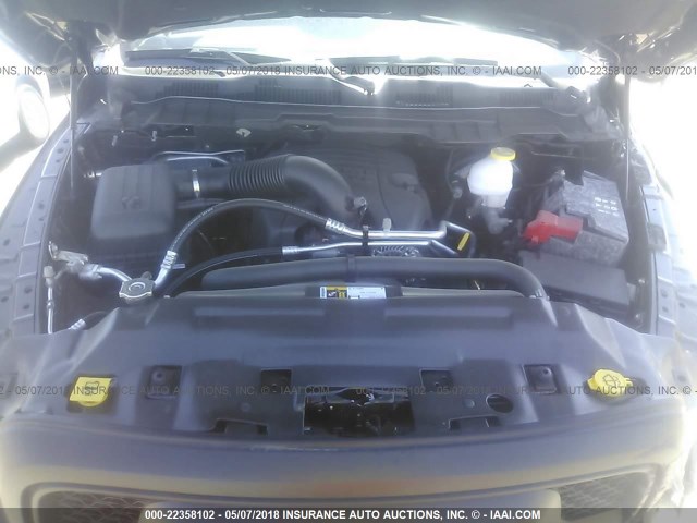 1C6RR6YT6JS173825 - 2018 RAM 1500 REBEL შავი ფოტო 10