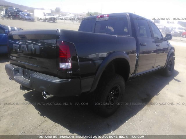 1C6RR6YT6JS173825 - 2018 RAM 1500 REBEL BLACK photo 4