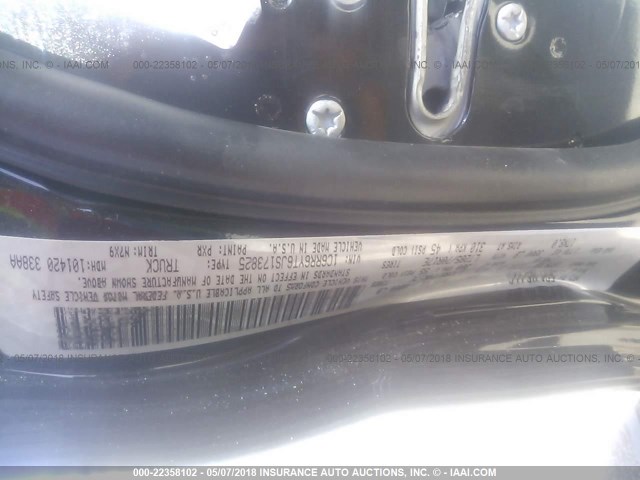 1C6RR6YT6JS173825 - 2018 RAM 1500 REBEL შავი ფოტო 9