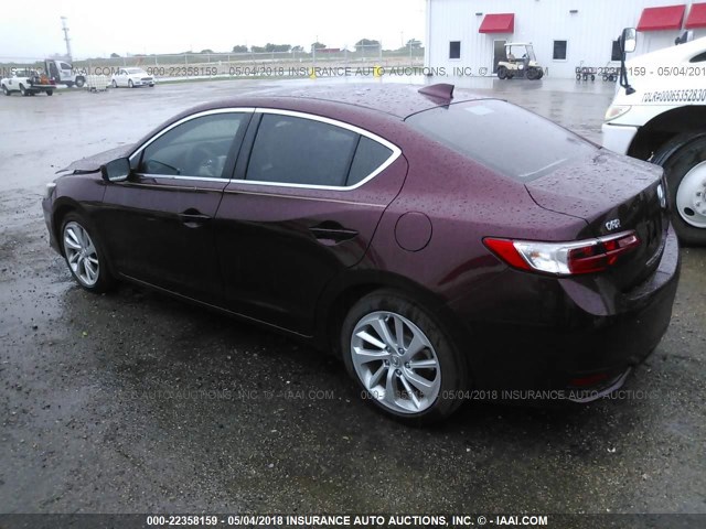 19UDE2F37GA022583 - 2016 ACURA ILX WATCH PLUS BURGUNDY photo 3
