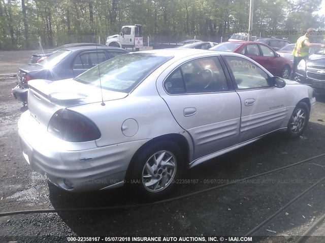 1G2NF52E31C179729 - 2001 PONTIAC GRAND AM SE1 SILVER photo 4