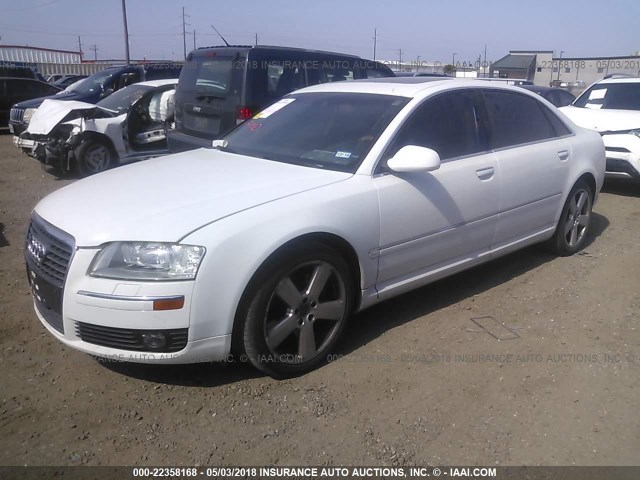 WAUMV44E47N011321 - 2007 AUDI A8 L QUATTRO WHITE photo 2