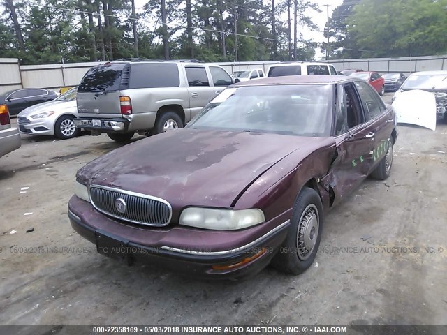 1G4HP52K1VH495288 - 1997 BUICK LESABRE CUSTOM MAROON photo 2