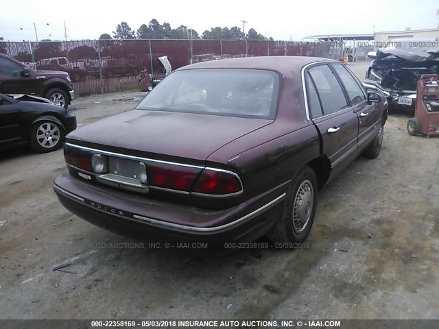 1G4HP52K1VH495288 - 1997 BUICK LESABRE CUSTOM MAROON photo 4