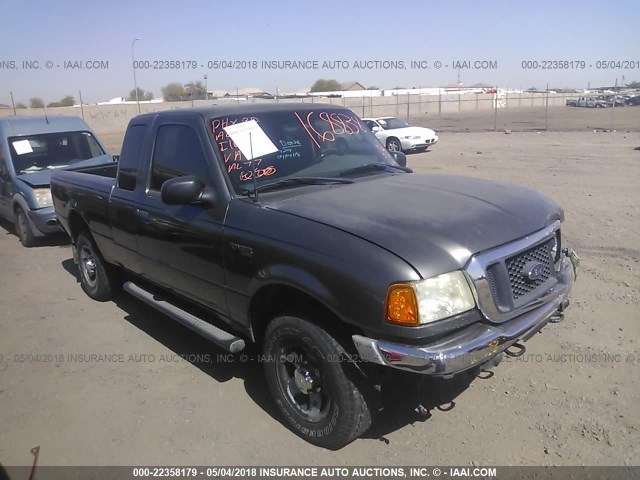 1FTZR45E04PA96167 - 2004 FORD RANGER SUPER CAB GRAY photo 1