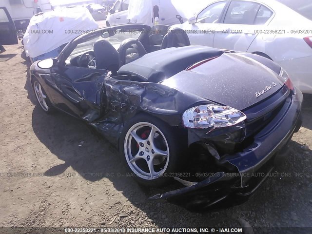 WP0CB298X3U661205 - 2003 PORSCHE BOXSTER S BLACK photo 3