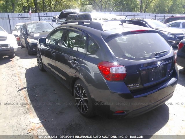 JF1GPAS61D2861317 - 2013 SUBARU IMPREZA SPORT LIMITED GRAY photo 3