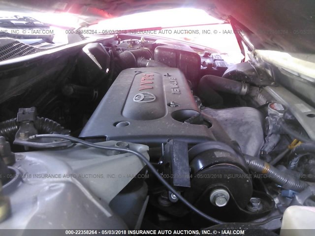 4T1BE32K44U378133 - 2004 TOYOTA CAMRY LE/XLE/SE SILVER photo 10