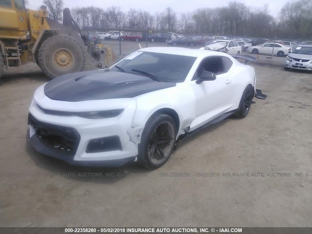 1G1FJ1R6XJ0100010 - 2018 CHEVROLET CAMARO ZL1 白色 照片 2