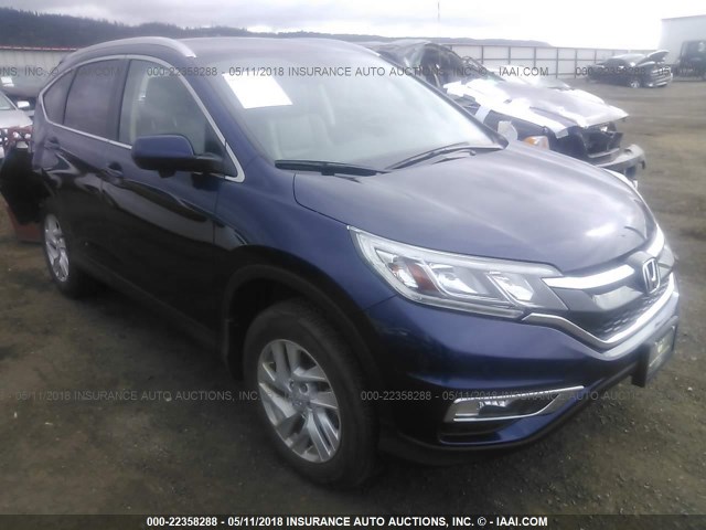 2HKRM4H70GH626326 - 2016 HONDA CR-V EXL Dark Blue photo 1