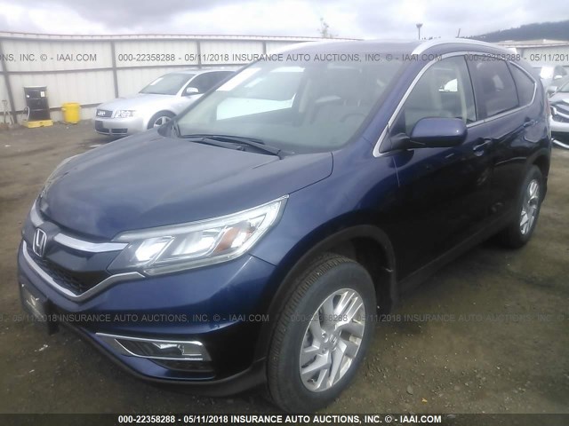 2HKRM4H70GH626326 - 2016 HONDA CR-V EXL Dark Blue photo 2